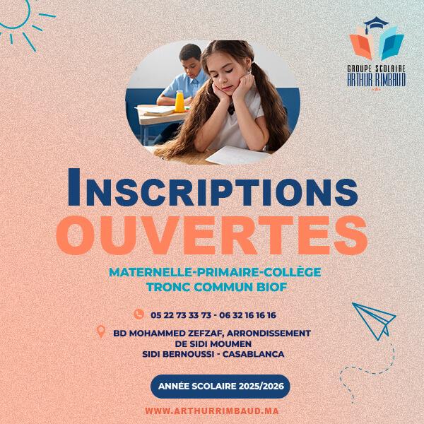 Inscriptions ouverts